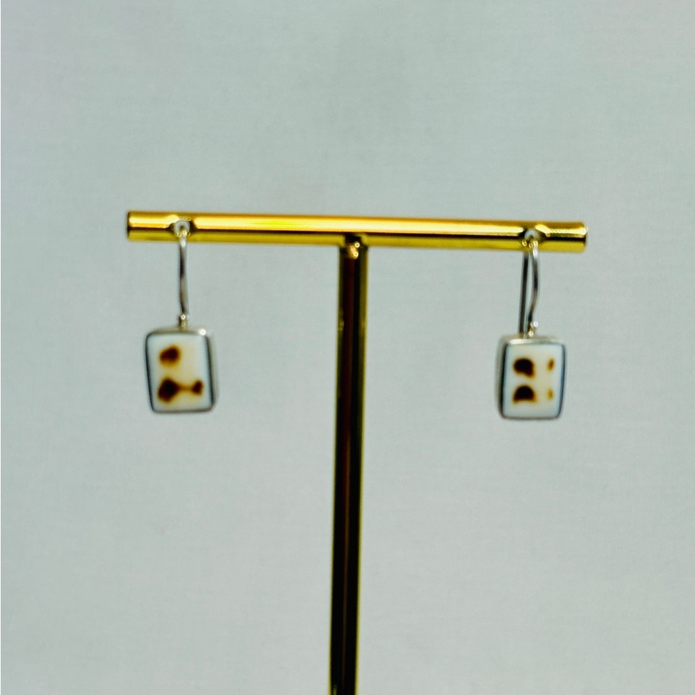 Elegant Silver and Cowrie Shell Drop Earrings